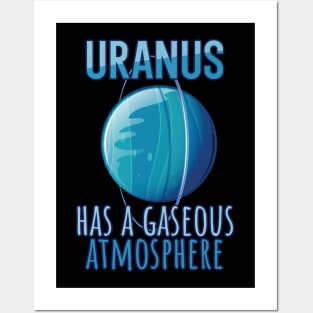 Uranus has a gaseous atmosphere Posters and Art